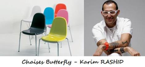 Chaises Butterfly - Karim Rashid